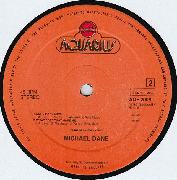 Michael Dane : Michael Dane (12")