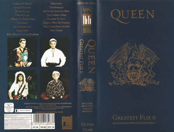 Queen : Greatest Flix II (VHS, Comp, PAL, SECAM)
