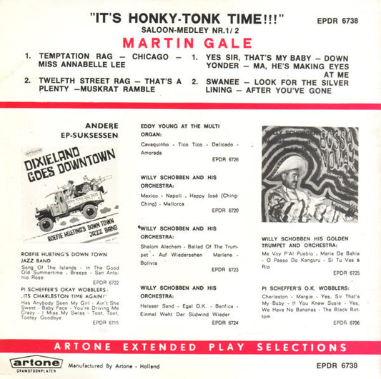 Martin Gale : It's Honky-Tonk Time!!! (7", EP)