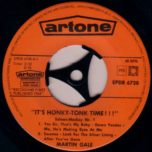 Martin Gale : It's Honky-Tonk Time!!! (7", EP)