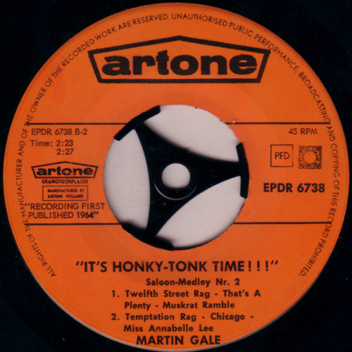 Martin Gale : It's Honky-Tonk Time!!! (7", EP)
