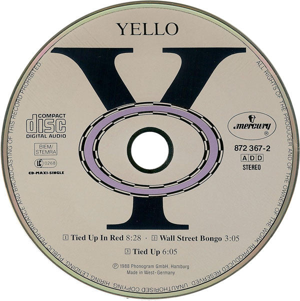 Yello : Tied Up (CD, Maxi, Car)