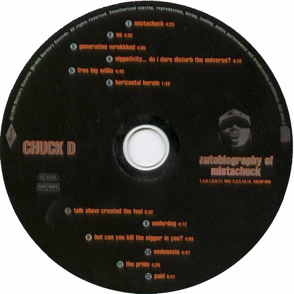 Chuck D : Autobiography Of Mistachuck (CD, Album)