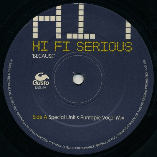 Hi Fi Serious : Because (12")