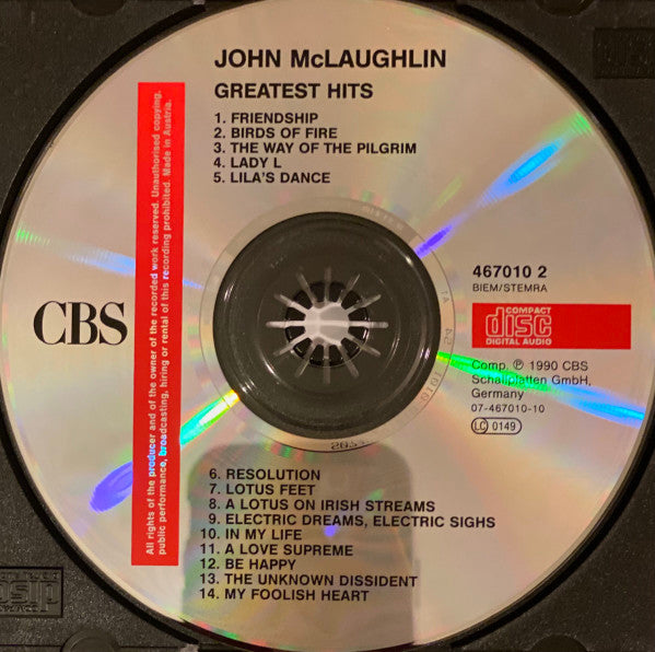 John McLaughlin : Greatest Hits (CD, Comp)