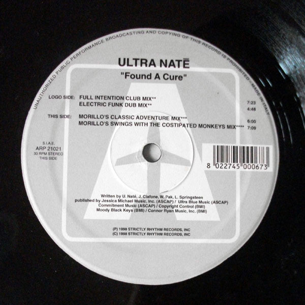 Ultra Naté : Found A Cure (2x12")