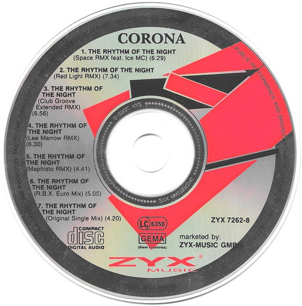 Corona : The Rhythm Of The Night (Remix) (CD, Maxi)