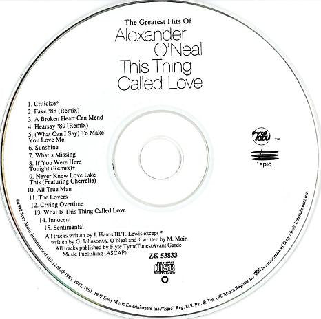 Alexander O'Neal : This Thing Called Love - The Greatest Hits Of Alexander O'Neal (CD, Comp)