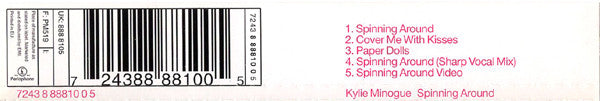 Kylie Minogue : Spinning Around (CD, Maxi, Enh)