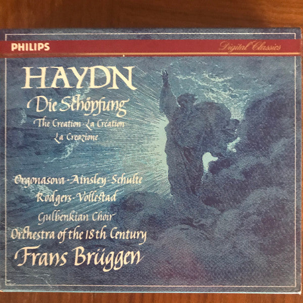 Joseph Haydn / Luba Orgonasova, John Mark Ainsley, Eike Wilm Schulte, Joan Rodgers, Per Vollestad, Chorus Of The Gulbenkian Foundation, Orchestra Of The 18th Century, Frans Brüggen : Die Schöpfung - The Creation - La Création (2xCD, Album, Dig)