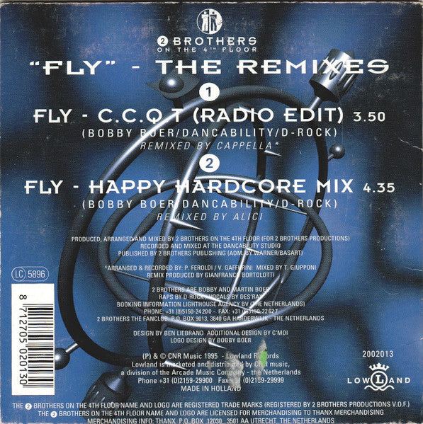 2 Brothers On The 4th Floor : Fly (Through The Starry Night) (The Remixes) (CD, Single)