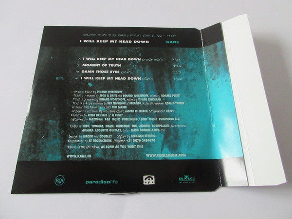 Kane (2) : I Will Keep My Head Down (CD, Maxi)