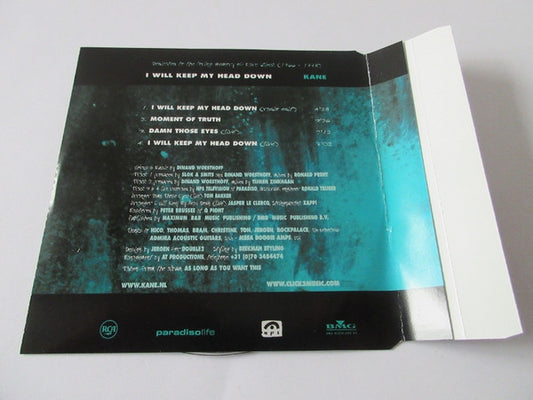 Kane (2) : I Will Keep My Head Down (CD, Maxi)