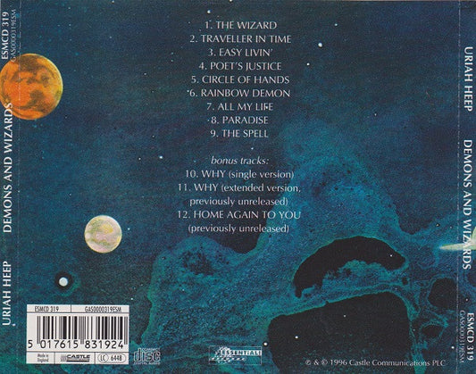 Uriah Heep : Demons And Wizards (CD, Album, Ltd, RE, RM)