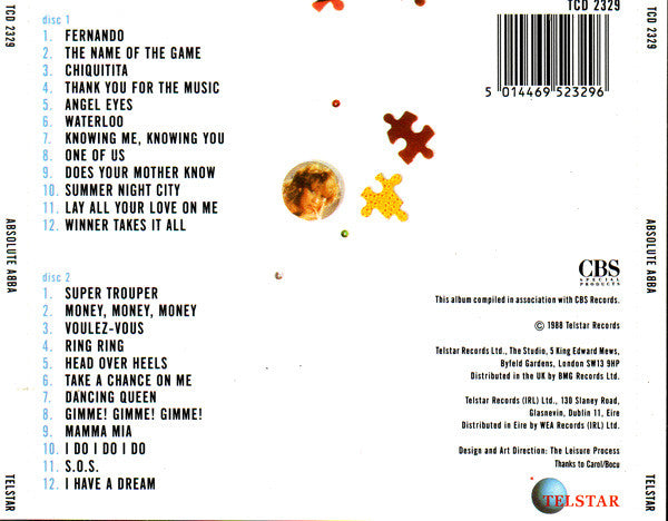 ABBA : Absolute ABBA (2xCD, Comp)