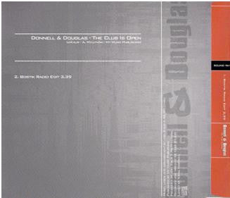 Donnell & Douglas : The Club Is Open (CD, Single)