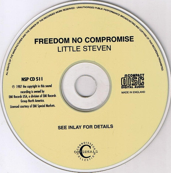 Little Steven : Freedom No Compromise (CD, Album, RE)
