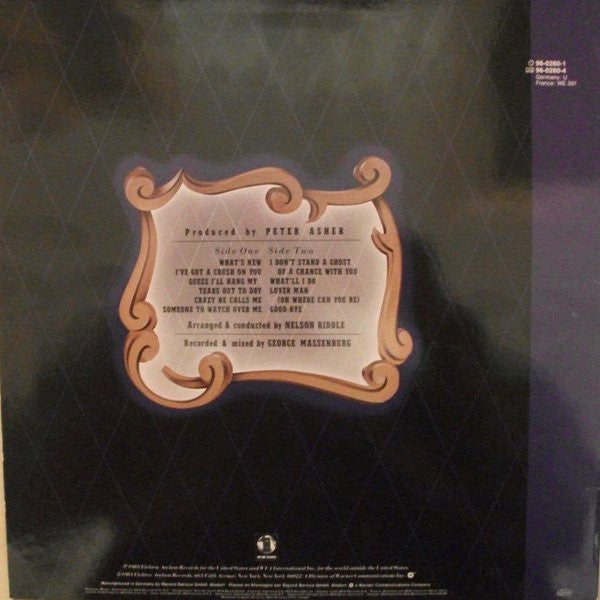 Linda Ronstadt & Nelson Riddle And His Orchestra : What's New (LP, Album)