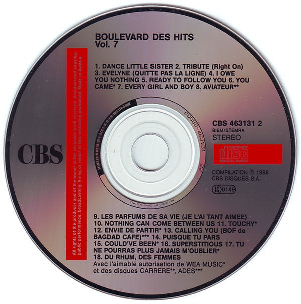 Various : Boulevard Des Hits Volume 7 (CD, Comp)