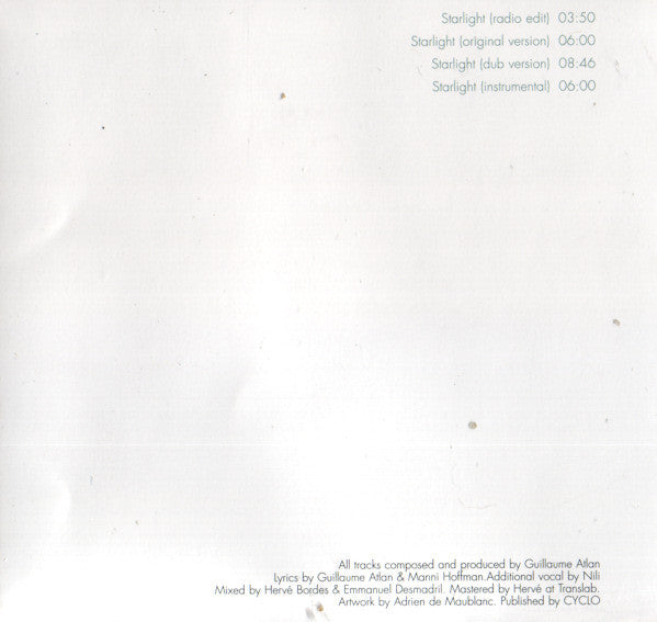 The Supermen Lovers Feat. Mani Hoffman : Starlight (CD, Maxi)