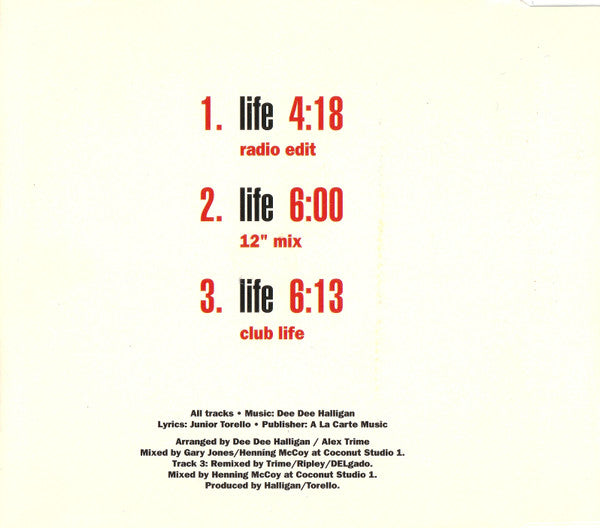 Haddaway : Life (CD, Maxi)