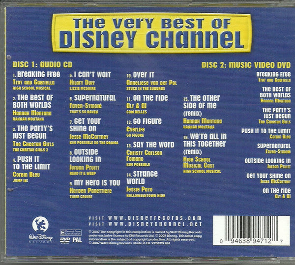 Various : The Very Best Of The Disney Channel (CD, Comp + DVD-V, Comp, PAL)
