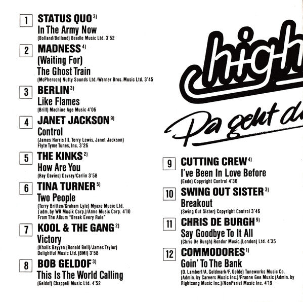 Various : High Life - Da Geht Die Post Ab! (CD, Comp)