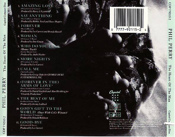 Phil Perry (2) : The Heart Of The Man (CD, Album)