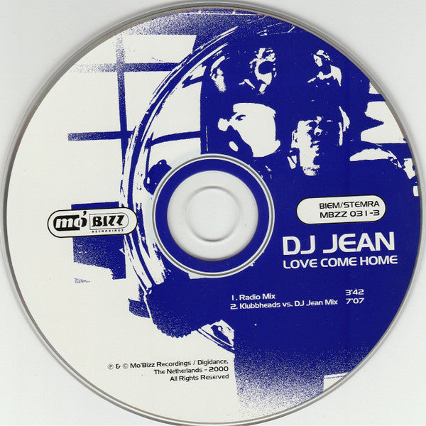 DJ Jean : Love Come Home (CD, Single, Car)