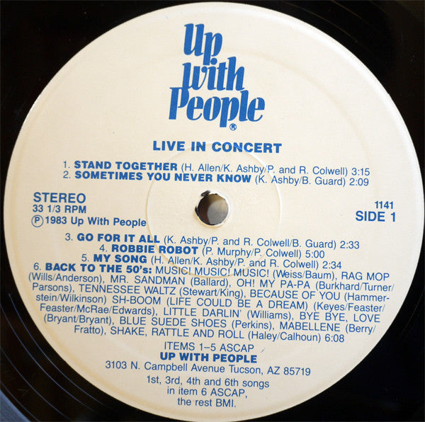 Up With People : Live In Concert (LP)