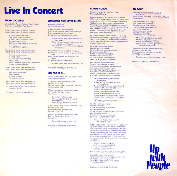 Up With People : Live In Concert (LP)