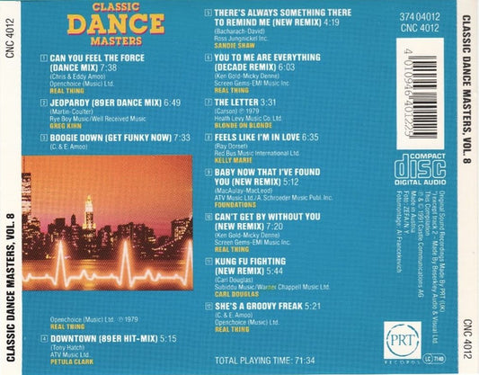 Various : Classic Dance Masters Vol. 8 (CD, Comp)
