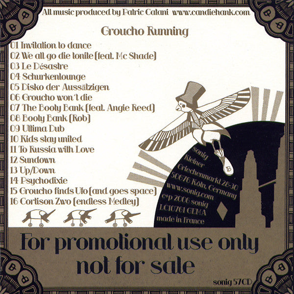 Candie Hank : Groucho Running (CDr, Album, Promo)