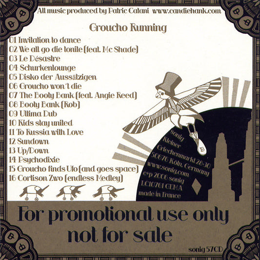 Candie Hank : Groucho Running (CDr, Album, Promo)