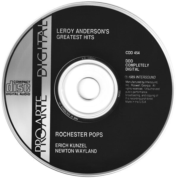 Leroy Anderson, Erich Kunzel, Newton Wayland, Eastman-Rochester Orchestra : Leroy Anderson's Greatest Hits (CD, Comp)