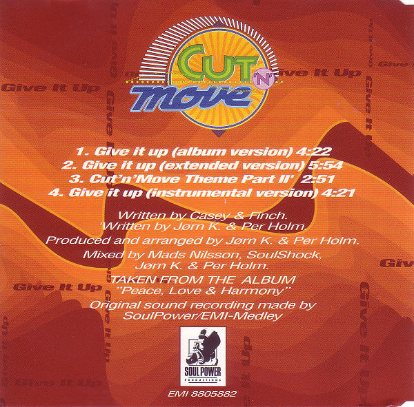 Cut 'N' Move : Give It Up (CD, Maxi)