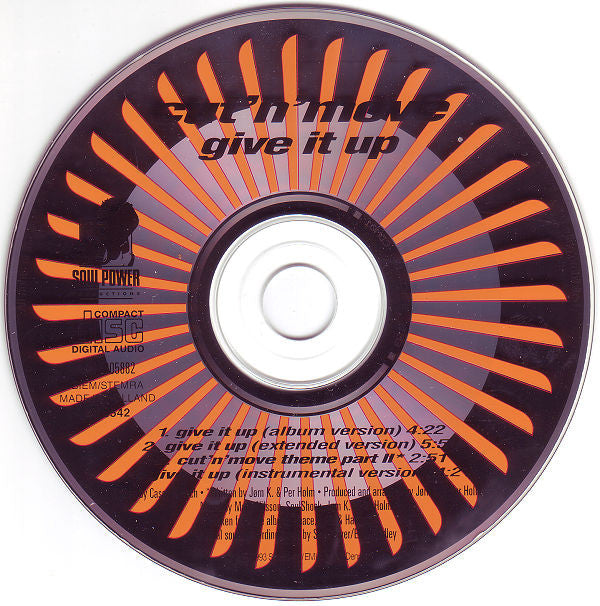 Cut 'N' Move : Give It Up (CD, Maxi)
