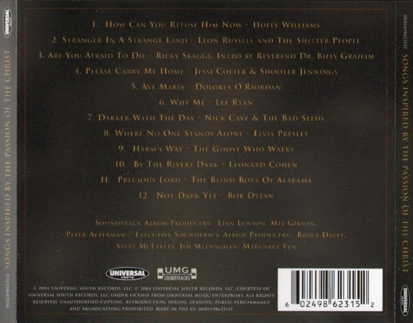 Various : Songs Inspired By The Passion Of The Christ (CD, Comp)