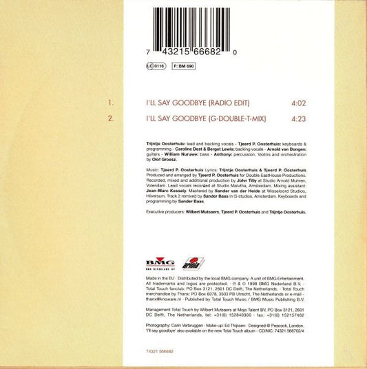 Total Touch : I'll Say Goodbye (CD, Single, Car)