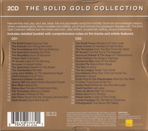 Various : The Solid Gold Collection: Solid Gold 60s (2xCD, Comp, Sli)