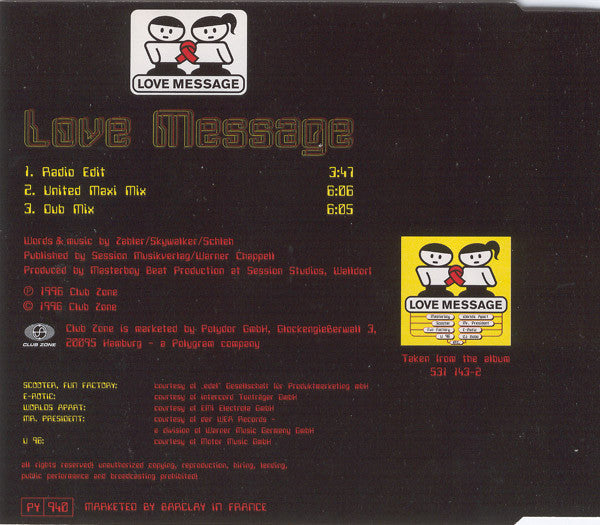 Love Message : Love Message (CD, Maxi)