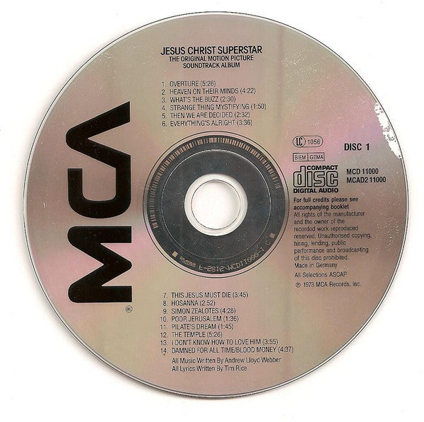 Various : Jesus Christ Superstar (The Original Motion Picture Sound Track Album) (2xCD, Album, RE)