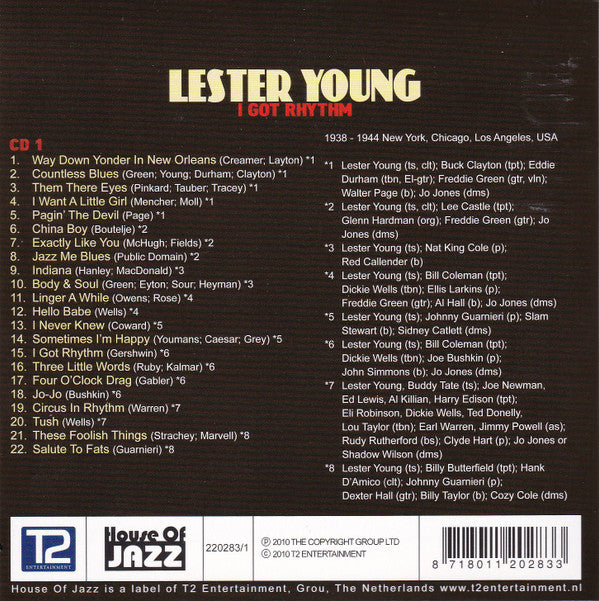 Lester Young : Kind Of Young (10xCD, Comp)