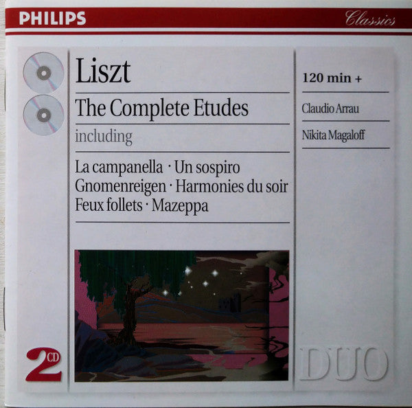 Franz Liszt - Claudio Arrau, Nikita Magaloff : The Complete Etudes (2xCD, Comp, RE, RM)