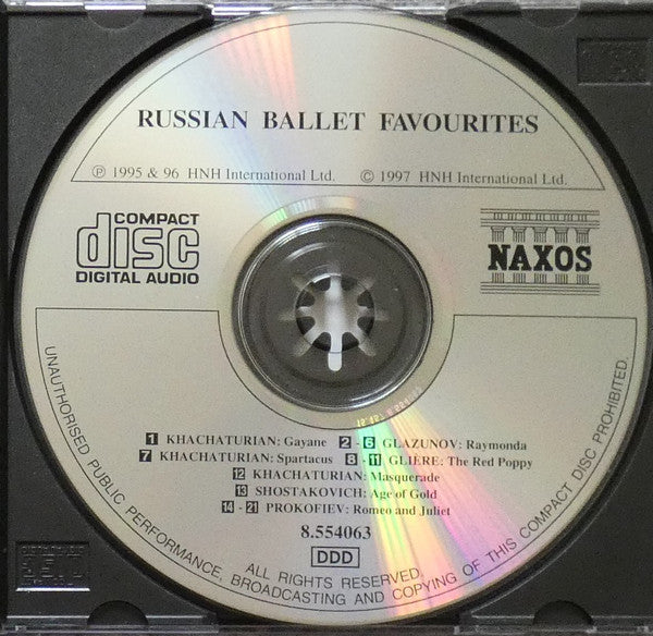Aram Khatchaturian, Alexander Glazunov, Reinhold Glière, Dmitri Shostakovich, Sergei Prokofiev : Russian Ballet Favourites (CD, Comp)