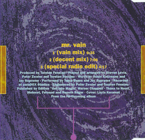 Culture Beat : Mr. Vain (CD, Maxi)