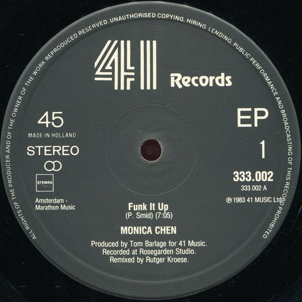 Monica Chen : Funk It Up (12", EP)