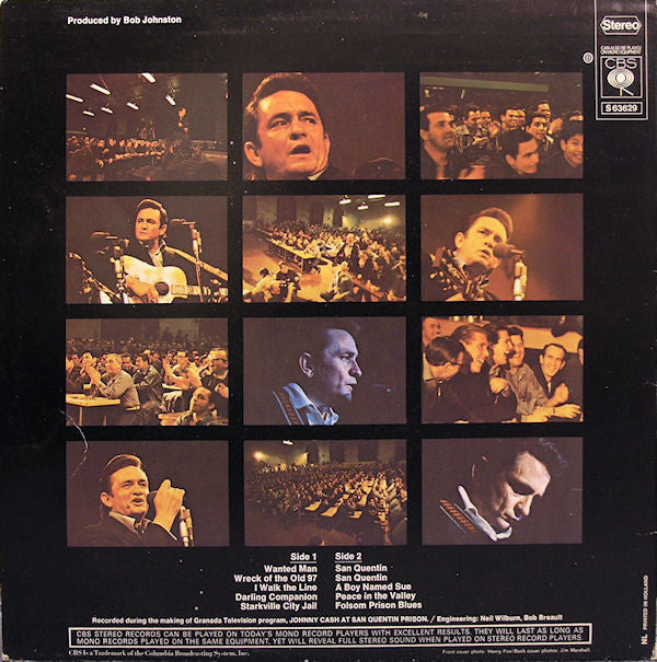 Johnny Cash : Johnny Cash At San Quentin (LP, Album, RP)