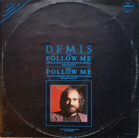 Demis Roussos : Follow Me (Adagio Movement Of The Concerto De Aranjuez) (12", Promo)