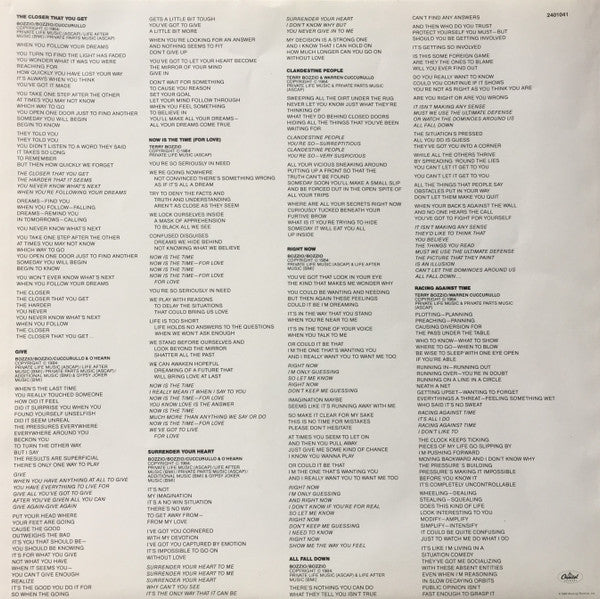 Missing Persons : Rhyme & Reason (LP, Album)